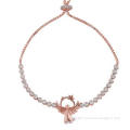 Angel with Halo and Stars Bracelet Rose Gold